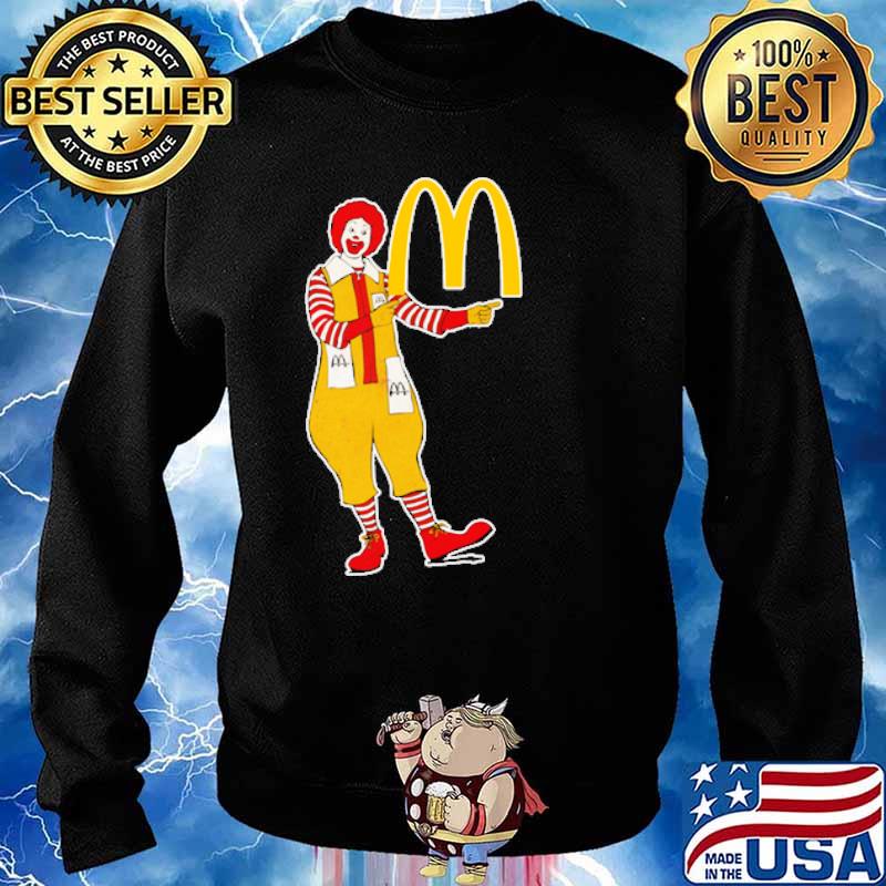 Mcdonalds logo with clown s Sweater