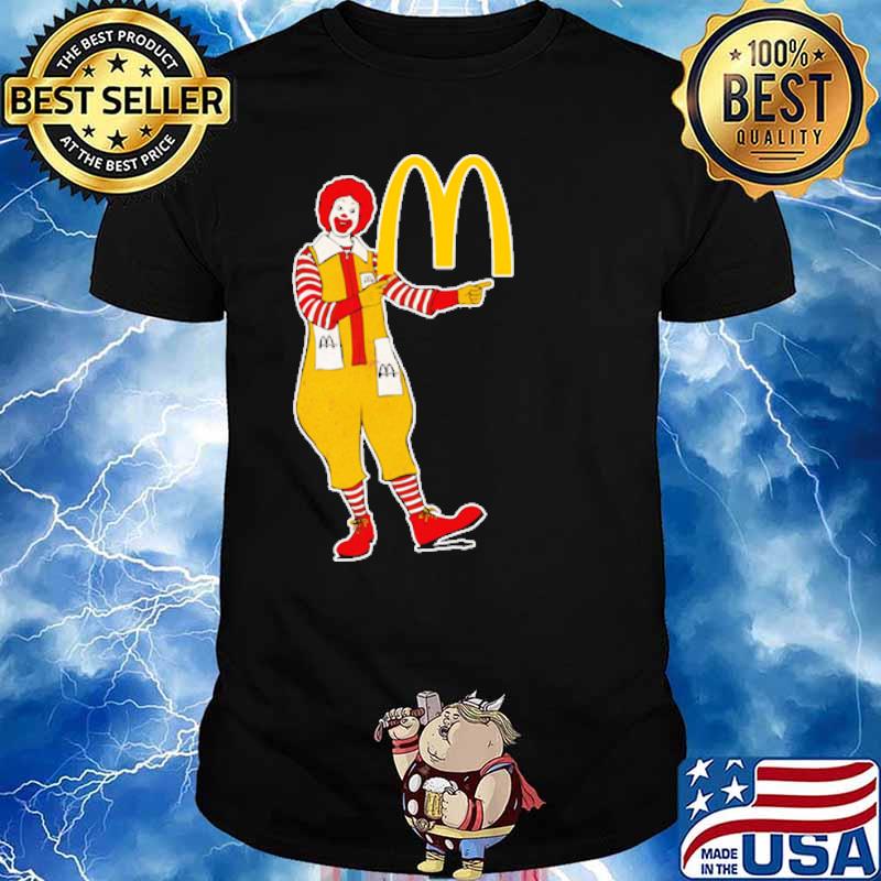 Mcdonalds logo with clown shirt