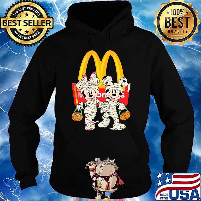 Mcdonalds logo with minnie and mickey mouse s Hoodie