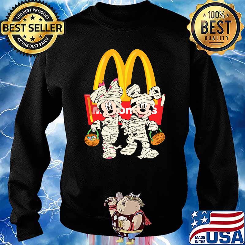 Mcdonalds logo with minnie and mickey mouse s Sweater