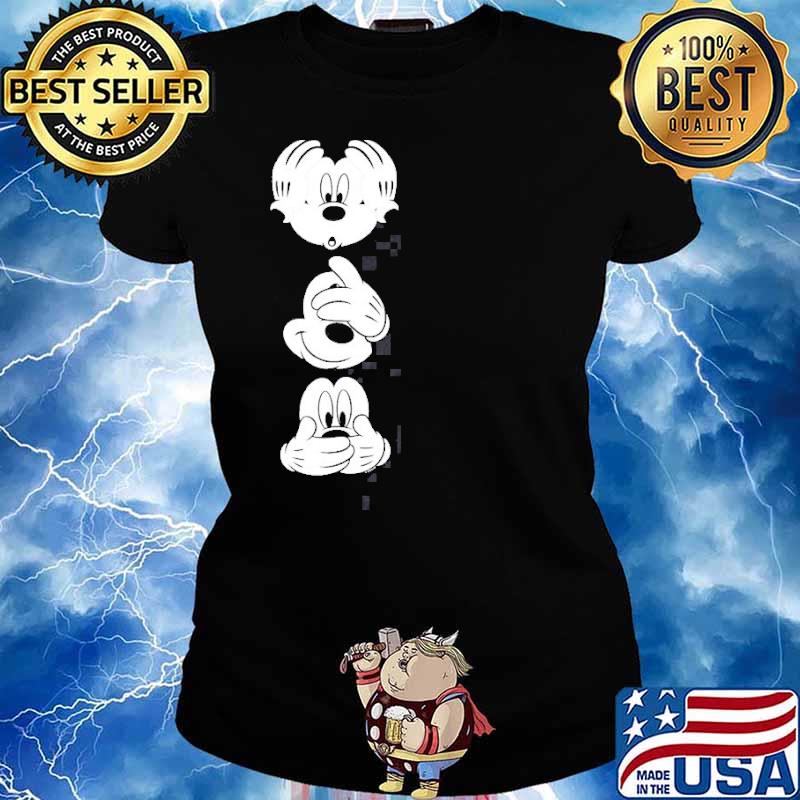 Mickey Hear See Speak No Evil Shirt hoodie sweater long sleeve and tank top