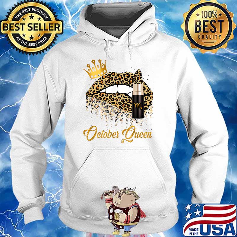 October Queen Leopard Lips T-Shirt Hoodie
