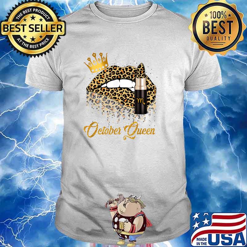 October Queen Leopard Lips T-Shirt