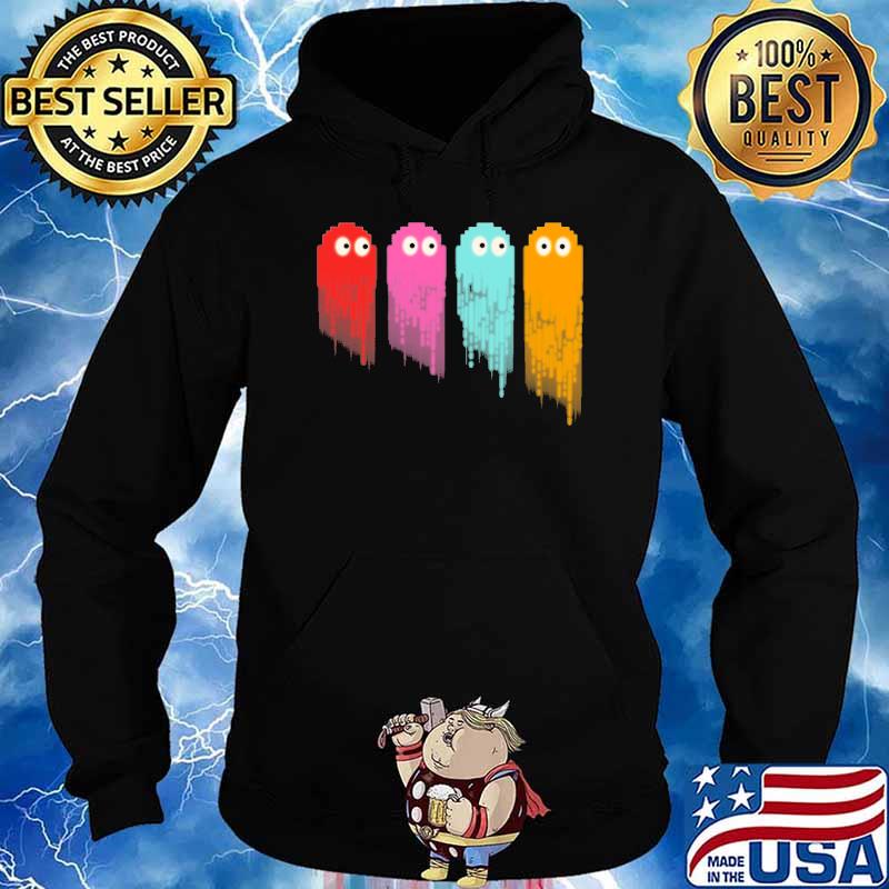 Pacman Colorful Ghost Shirt Hoodie