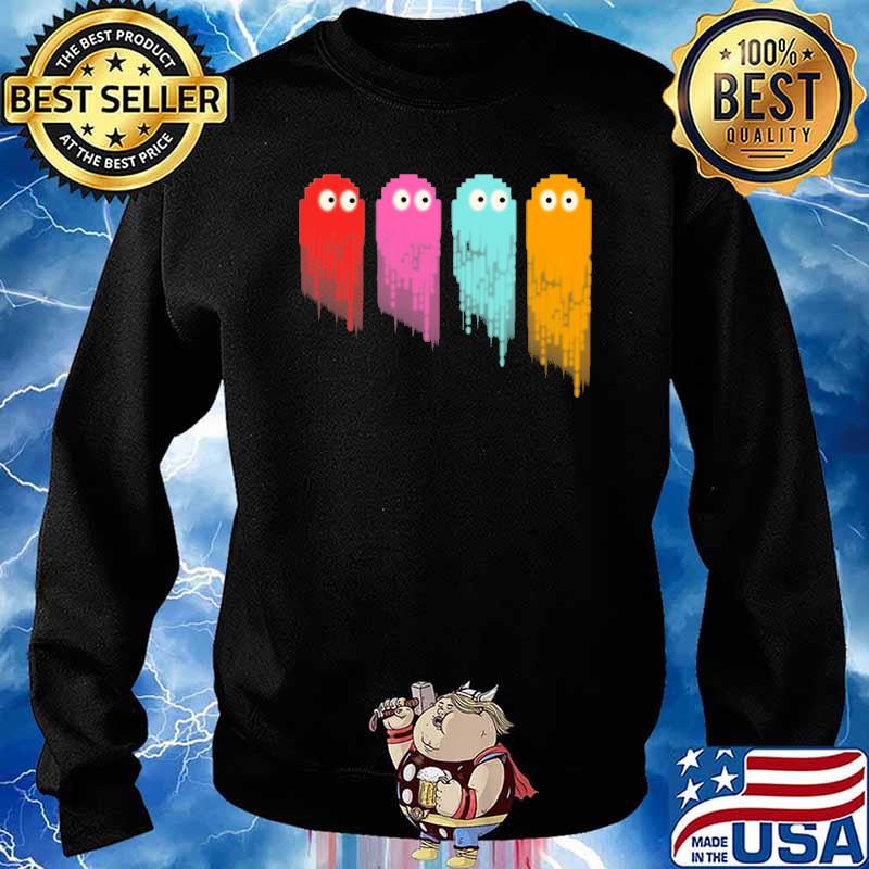Pacman Colorful Ghost Shirt Sweater