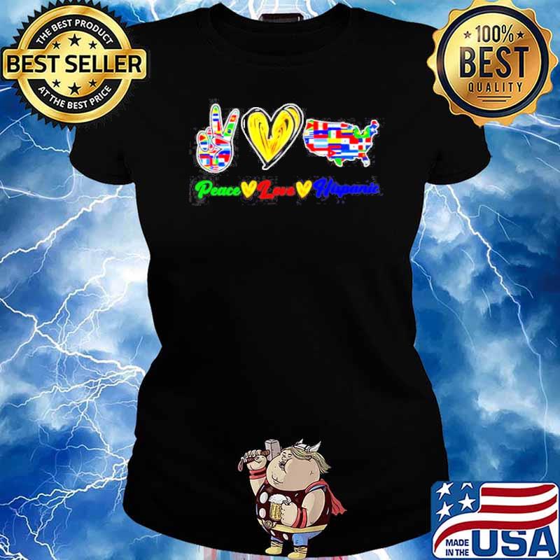 Peace Love National Hispanic Heritage Month s Ladies tee
