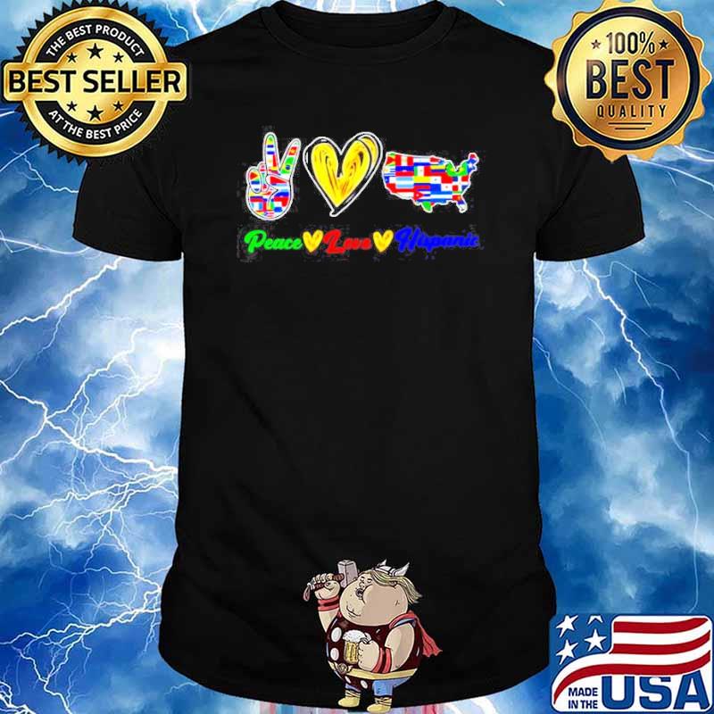 Peace Love National Hispanic Heritage Month shirt