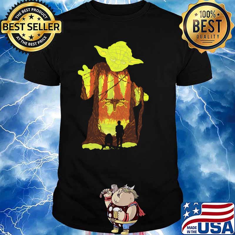Power of the force adult yoda shirt