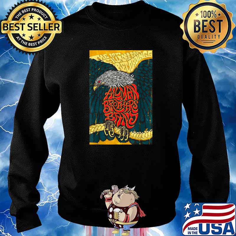Recirdings Allmans Art brothers Retro Band music Love Eagle T-Shirt Sweater