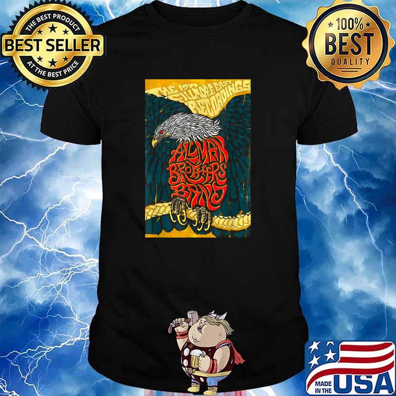 Recirdings Allmans Art brothers Retro Band music Love Eagle T-Shirt