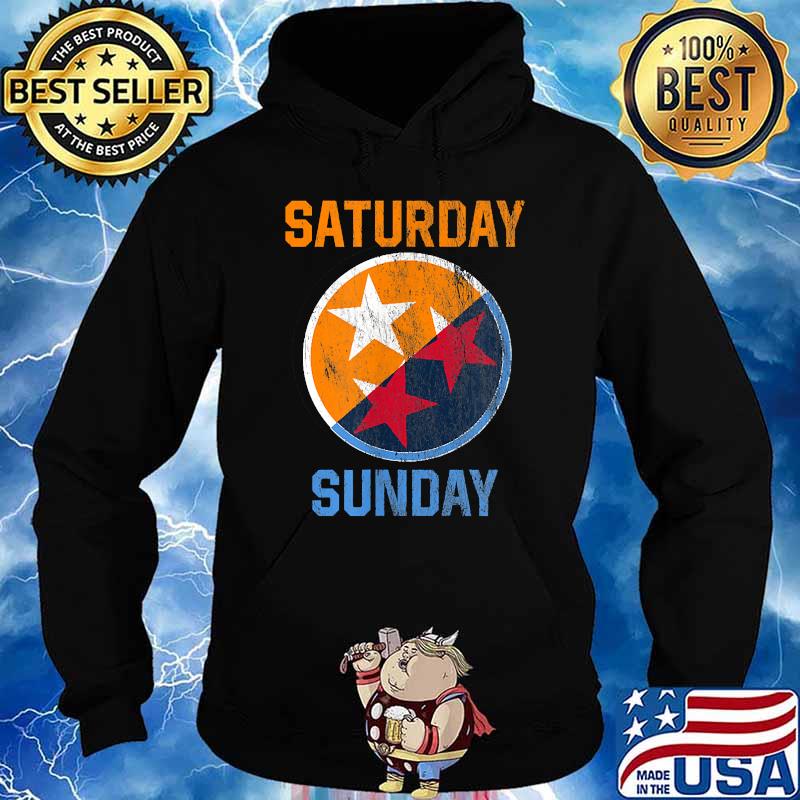 Saturday Sunday The Vols Football Orange White Flag T-Shirt Hoodie