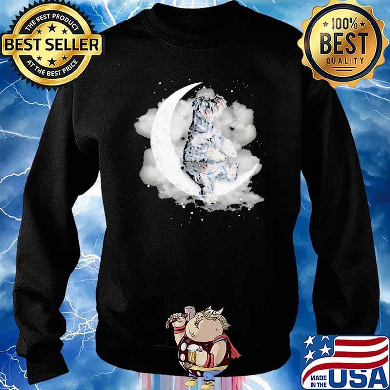 Schnauzer Sit On The Moon Shirt Sweater