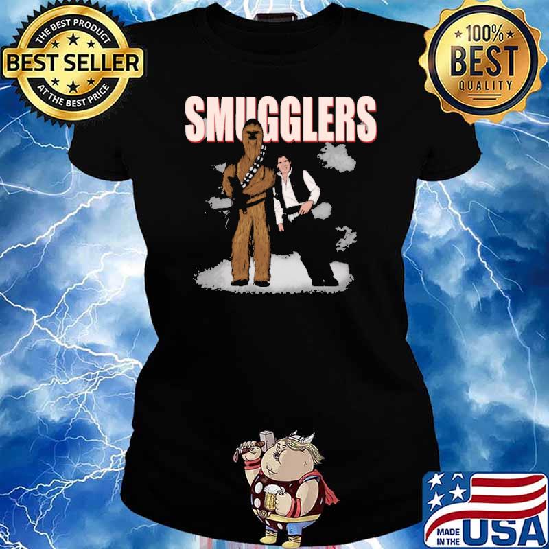 Smugglers han solo and chewbacca s Ladies tee