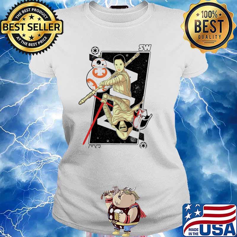 Star card bb-8 darth vader rey s Ladies tee