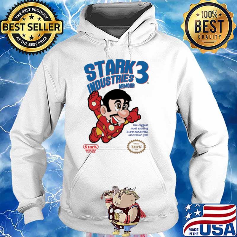 Stark industries 3 armour the biggest most exciting stark industries innovation yet mario s Hoodie