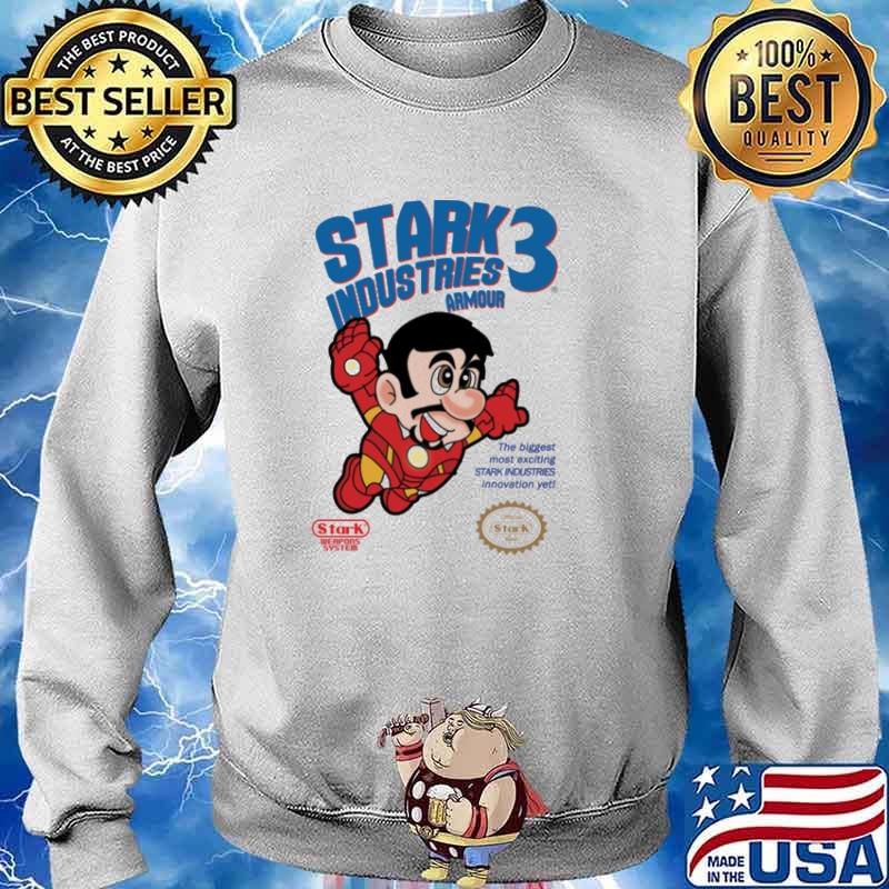 Stark industries 3 armour the biggest most exciting stark industries innovation yet mario s Sweater