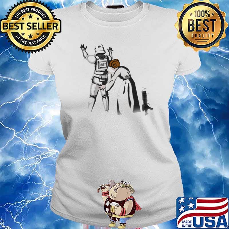 Stormtrooper armor and leia star wars s Ladies tee