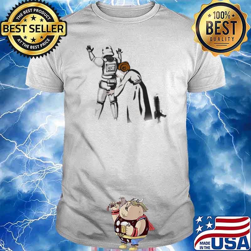 Stormtrooper armor and leia star wars shirt