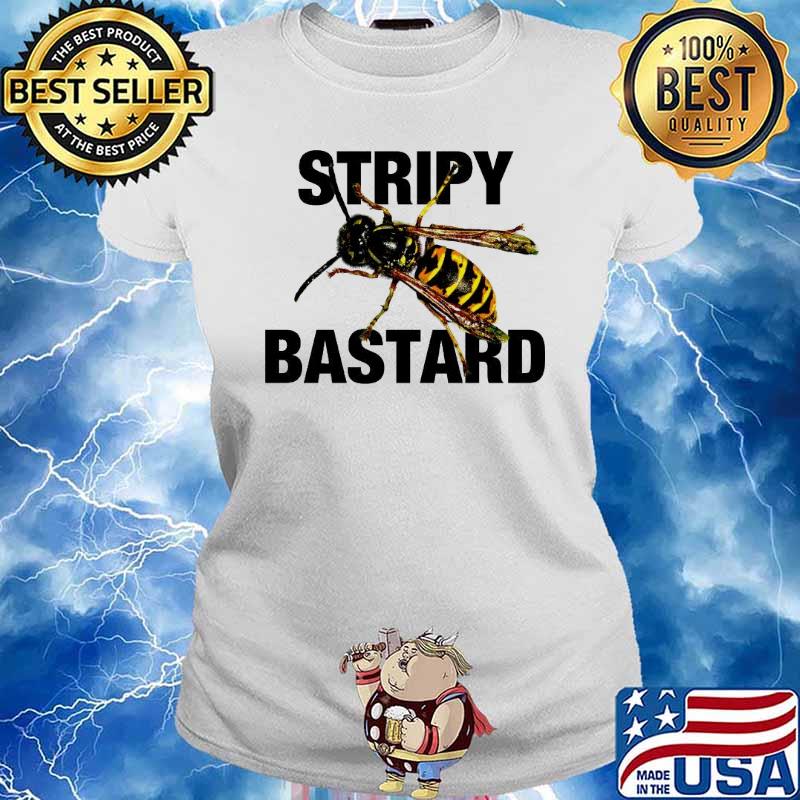 Stripy Bastard Bee Shirt Ladies tee