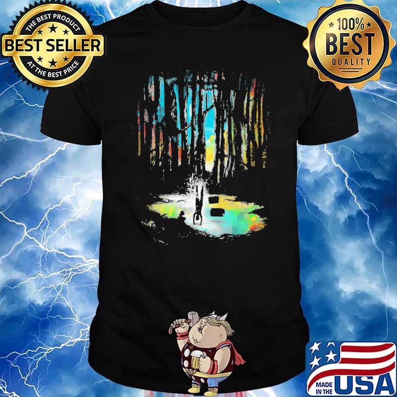 Sunset on dagobah art forest shirt
