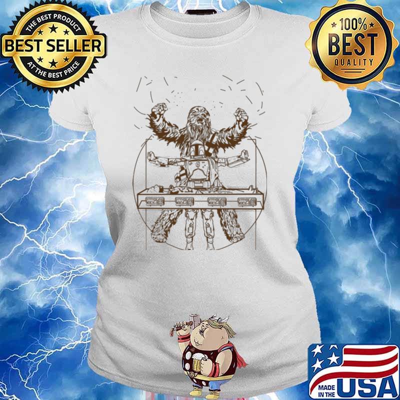 The mandalorian bounty hunter chewbacca s Ladies tee