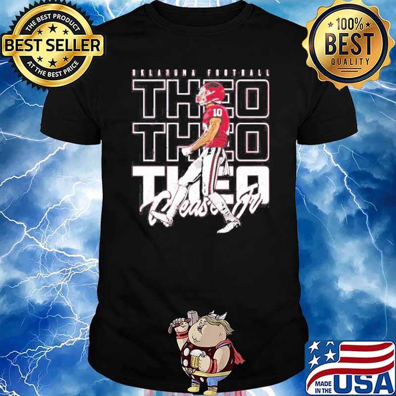 Theo Wease Jr. Outline Oklahoma Sooners shirt