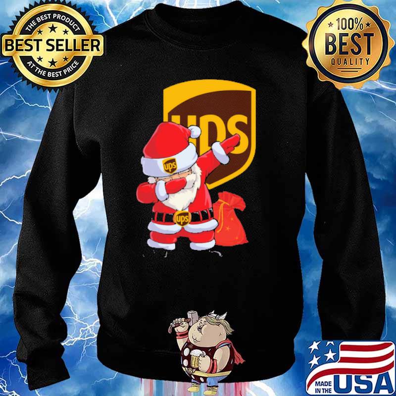 Ups logo with santa clause dabbing christmas s Sweater