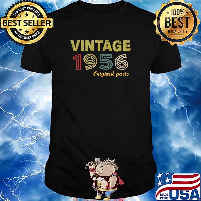 Vintage 1956 Original Parts 65th Birthday T-Shirt