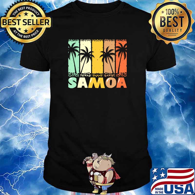 Vintage Palm Samoa Tree Beach T-Shirt