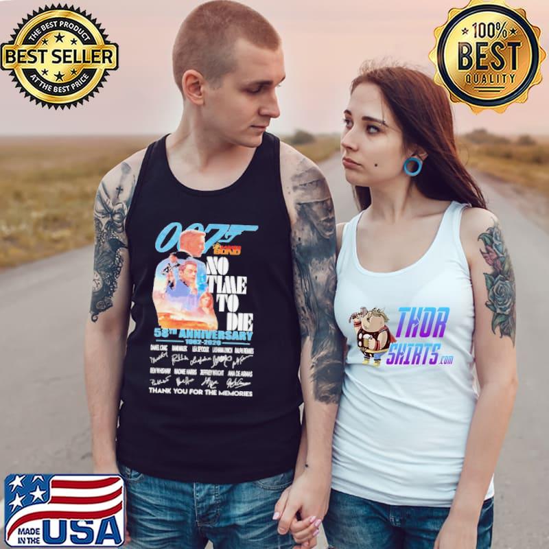 007 No Time To Die 58th Anniversary Thank You For The Memories Shirt Tank Top