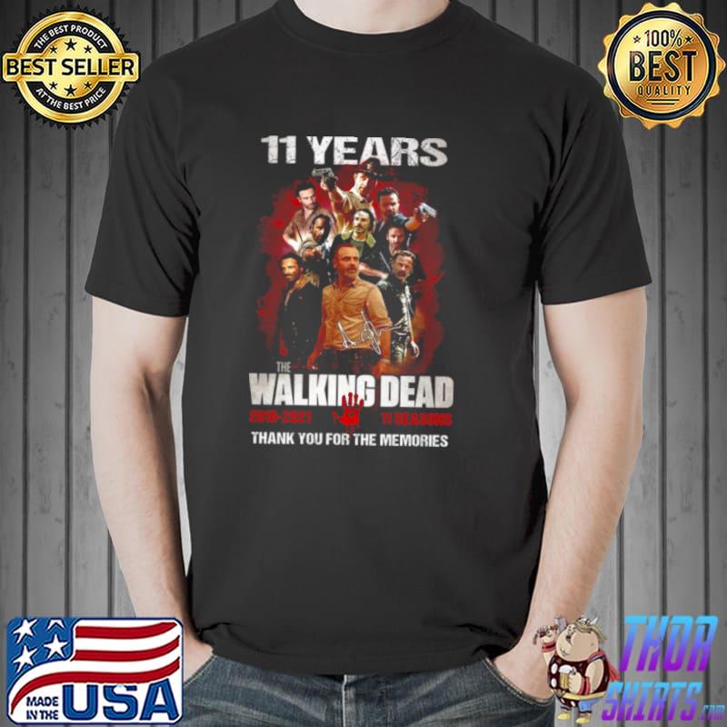 11 Years The Walking Dead Thank You For The Memories Shirt Unisex