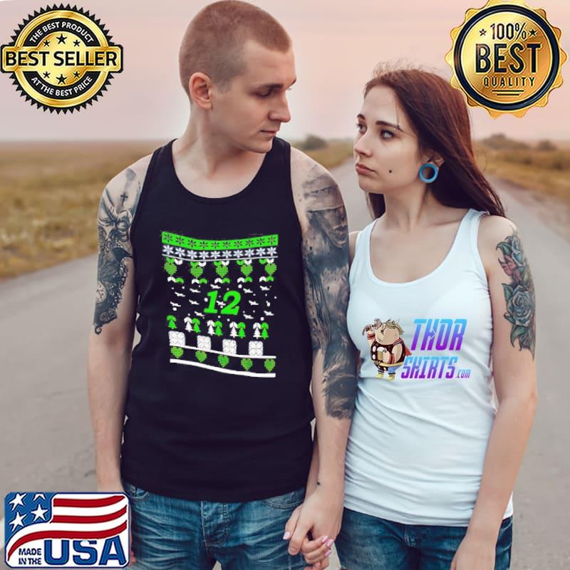 12 flying seahawks ugly christmas s Tank Top