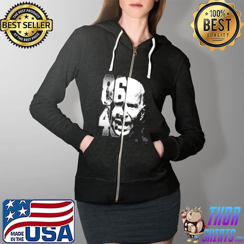 86 46 Impeach Biden 8646 Anti Biden Shirt Full Zip Hooded