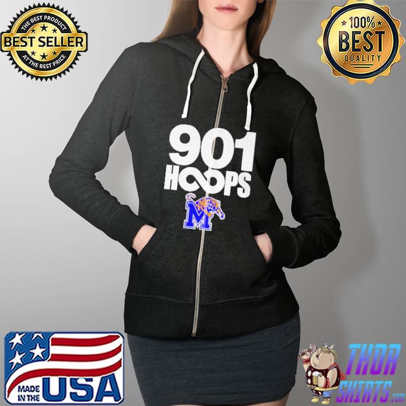 901 hoops memphis tigers Shirt Full Zip Hooded