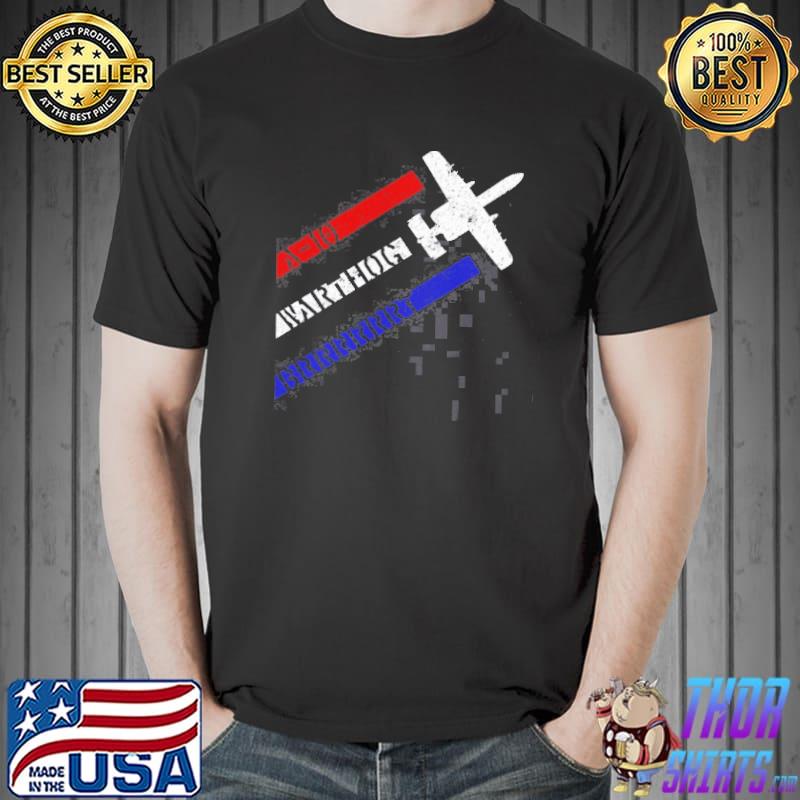 A-10 Warthog Patriotic 4Th Of July Themed Distressed Shirt Unisex