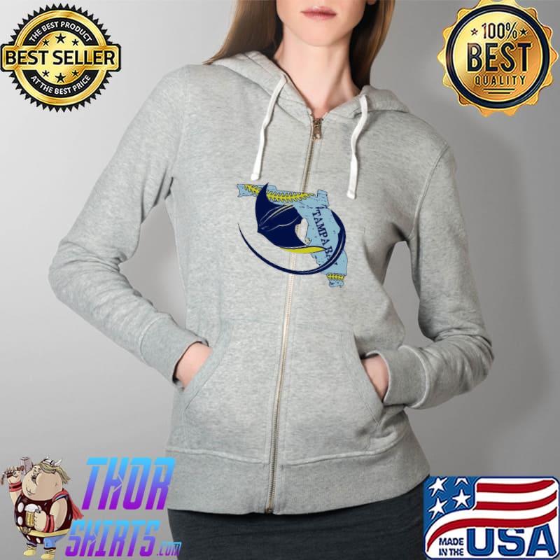 Ampa Bay Rays T-s Full Zip Hooded