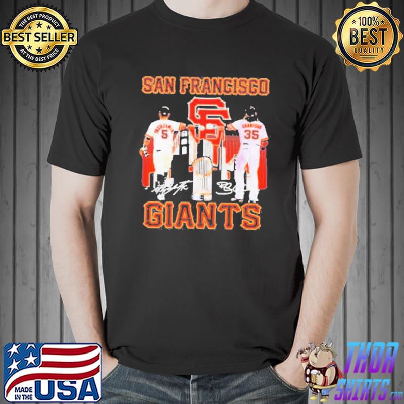 an Francisco Giants With 5 Yastrzemski And 35 Crawford Shirt Unisex