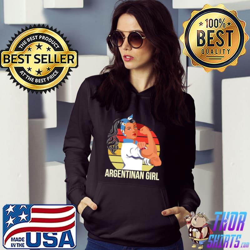 Argentina Flag Argentinan Girl Shirt Hoodie