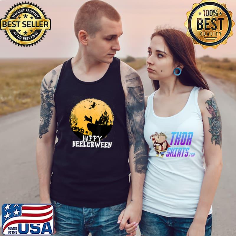 Australian Cattle Dog Full Moon Red Blue Heeler Halloween T-Shirt Tank Top