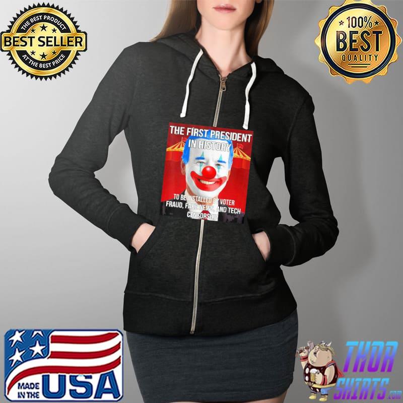 Biden Clown Halloween Costume Biden Clown Circus Biden Shirt Full Zip Hooded