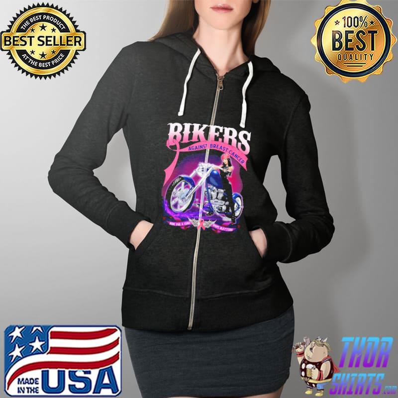 Bikers against breast cancer ride for a cure hope matters s Full Zip Hooded