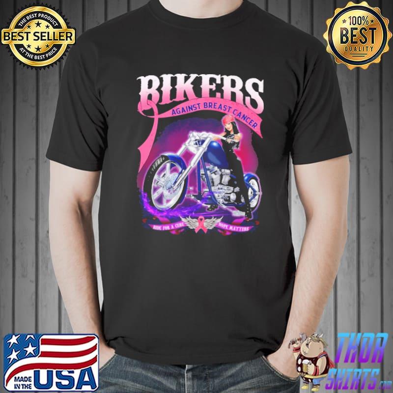 Bikers against breast cancer ride for a cure hope matters shirt
