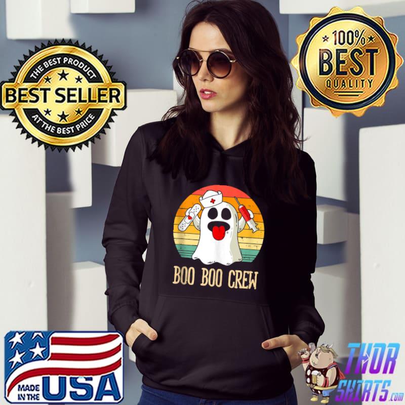 Boo Boo Crew Nurse Ghost Funny Halloween Costume T-s Hoodie