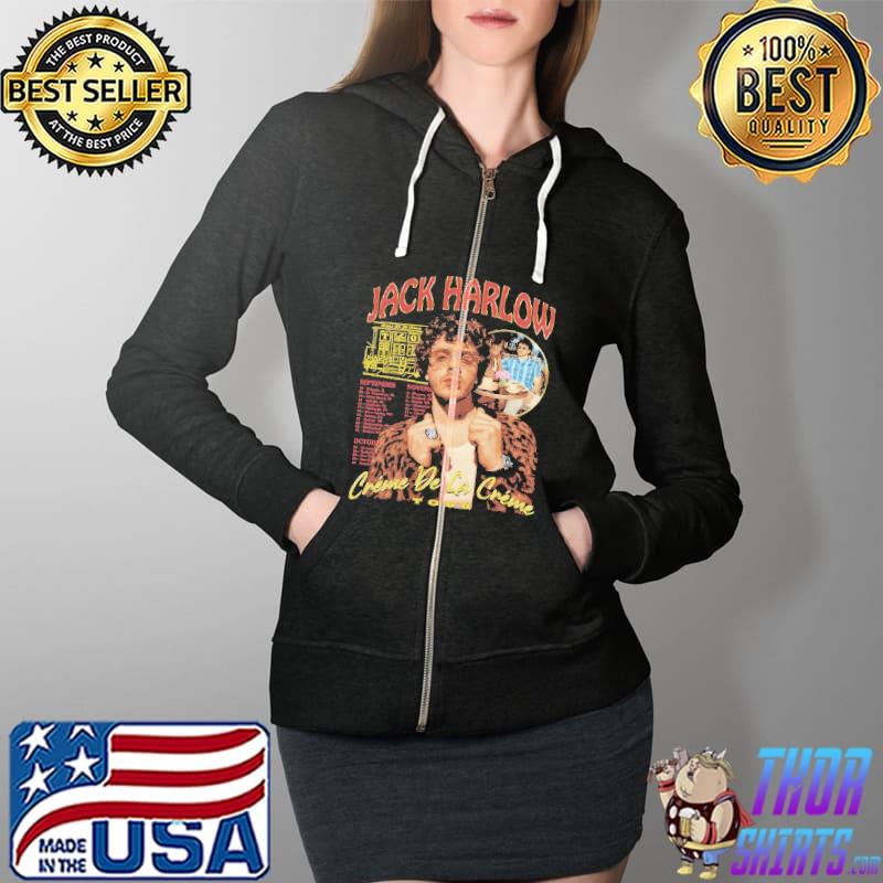 Bootleg Jack Harlow 2021 Crème De La Crème Casual Tour Shirt Full Zip Hooded