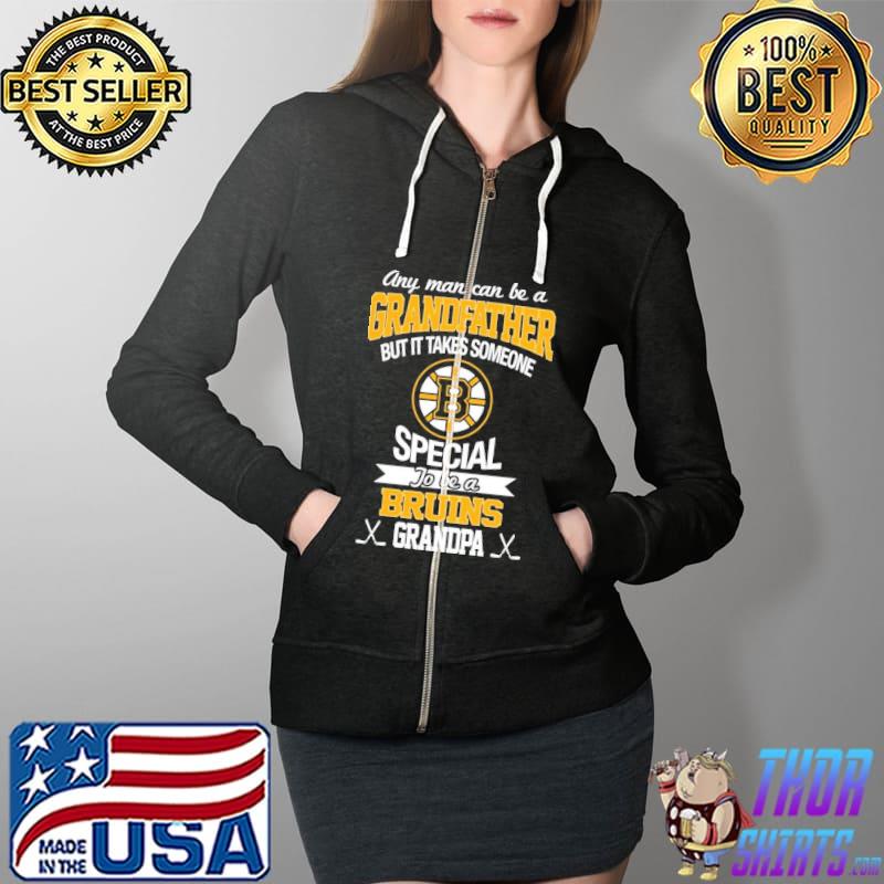Boston Bruins Grandfather But It Takes Someone Special to Be A Bruins Grandpa Shirt Full Zip Hooded