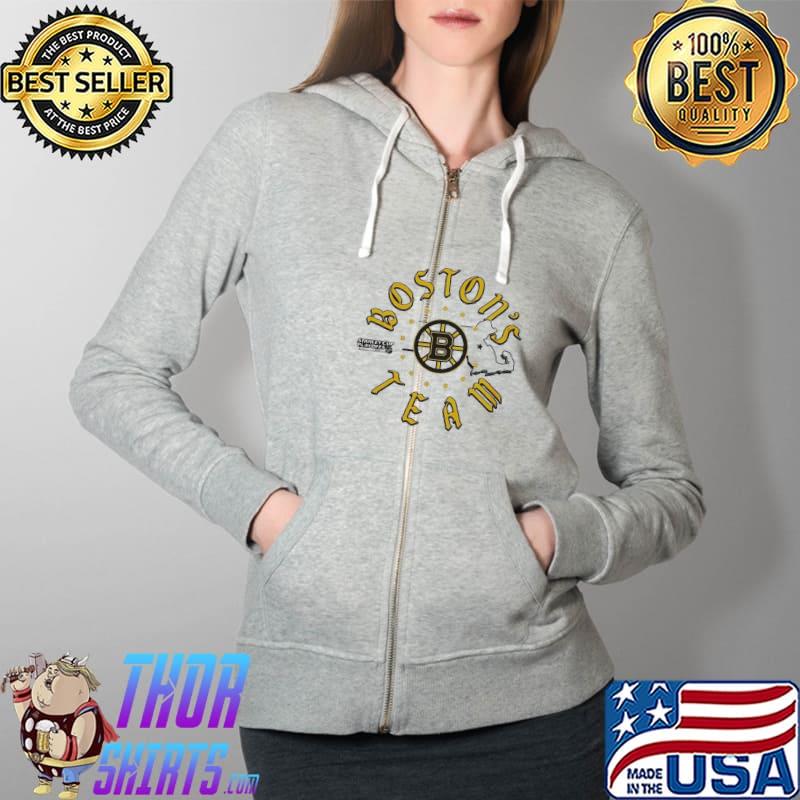 Boston team 2021 stanley cup playoffs Boston Bruins s Full Zip Hooded
