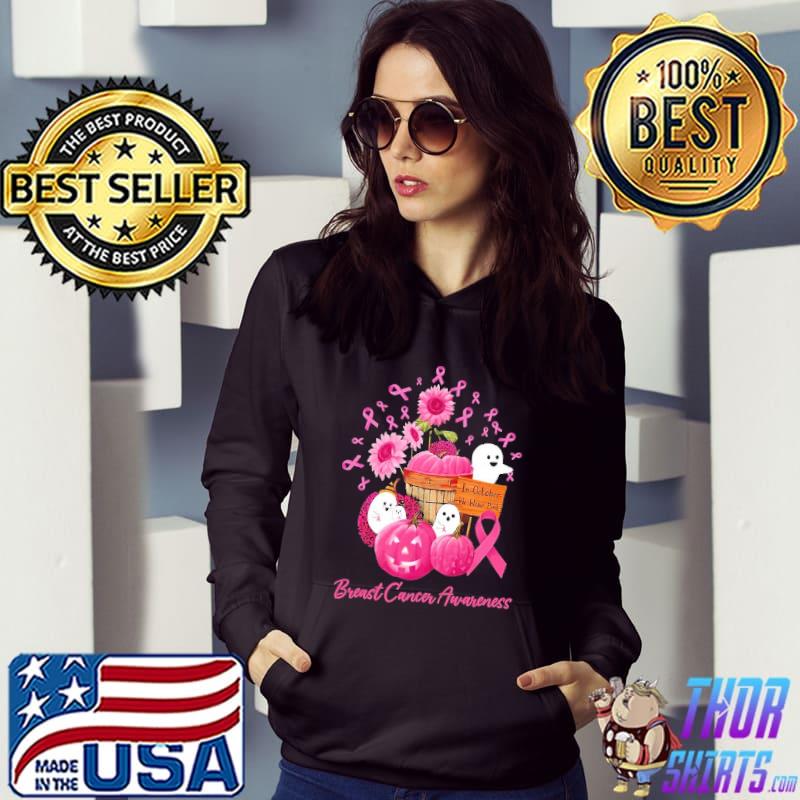 Breast Cancer Awareness Boo Halloween Pumpkin Shirt
