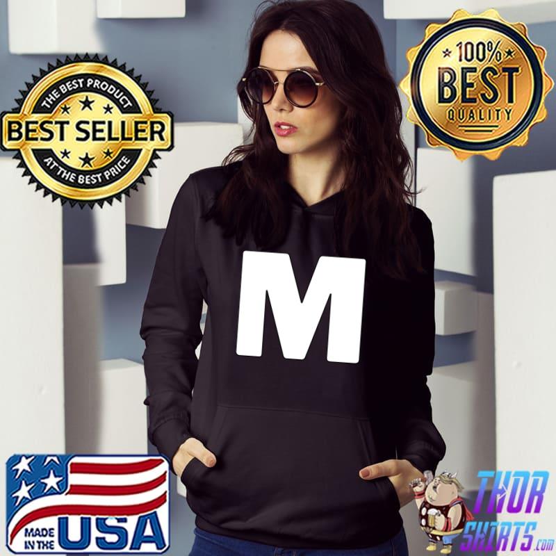 Capital Letter M Matching Group Letters Alphabet T-Shirt Hoodie
