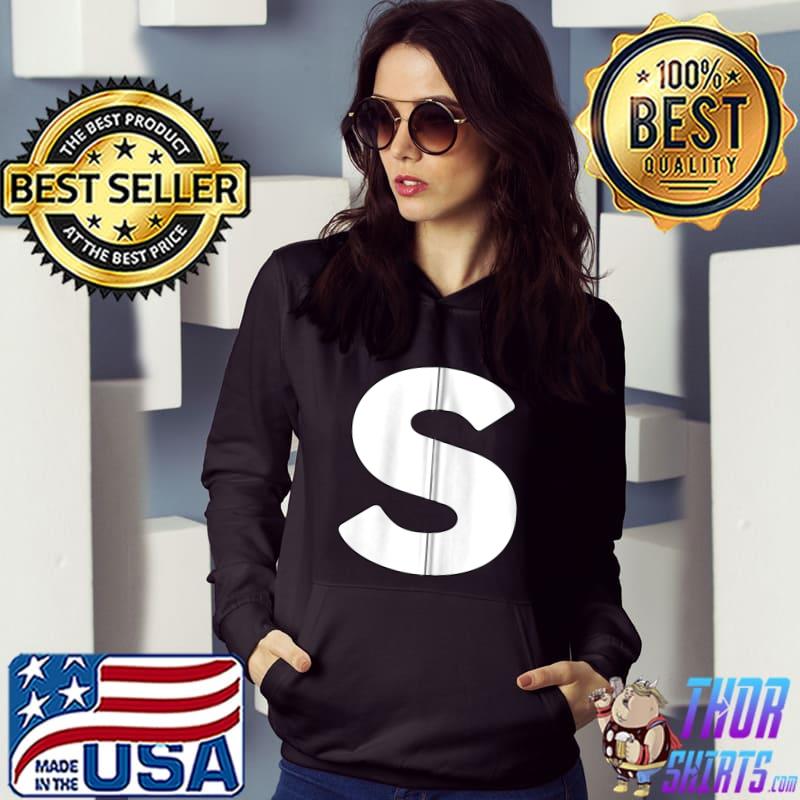 Capital Letter S Matching Group Letters Alphabet Costume T-shirt