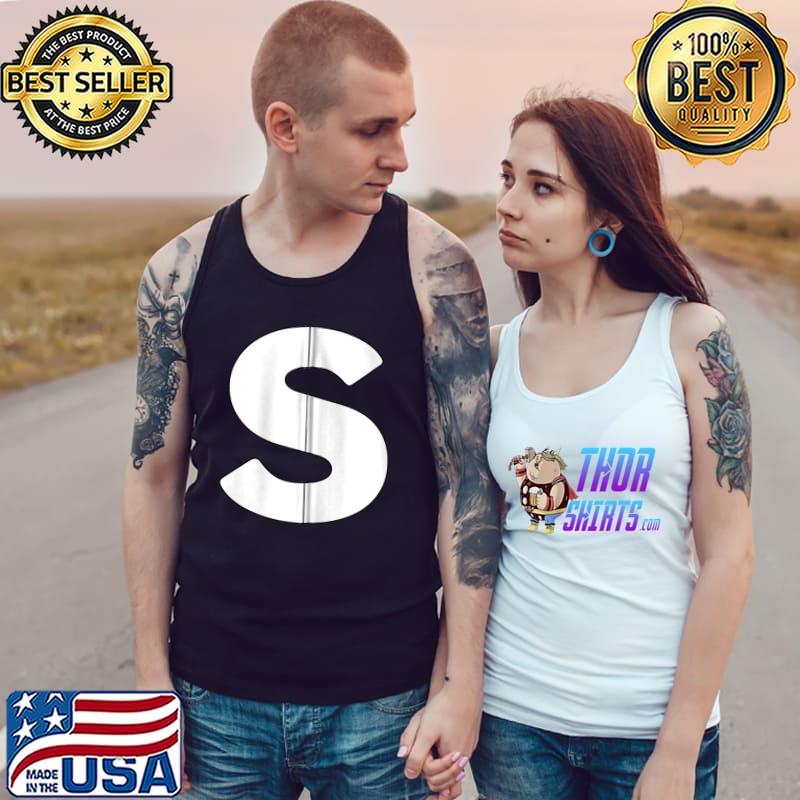 Capital Letter S Matching Group Letters Alphabet Costume T-s Tank Top